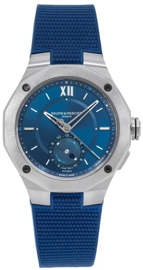 Baume & Mercier Herreklokke M0A10761 Blå/Gummi Ø43 mm