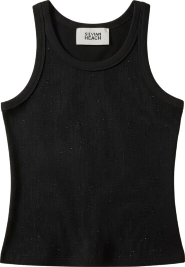 Silvian Heach Dame Topper Svart M, Silvian Heach Dame Topper Svart M,