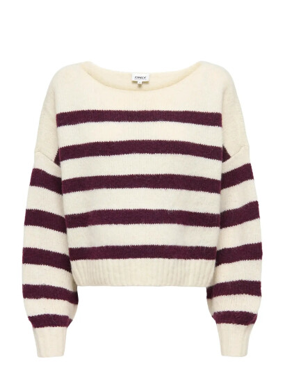 Only Maternity Olmaya Life L/S Boatneck Pull Knt - Cream - XL Only Maternity Olmaya Life L/S Boatneck Pull Knt - Cream - XL