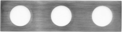 Vola Plate 5003, 3 Hull, Krom
