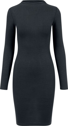 Urban Classics Kort kjole Ladies Rib Dress XS til XL Damer svart