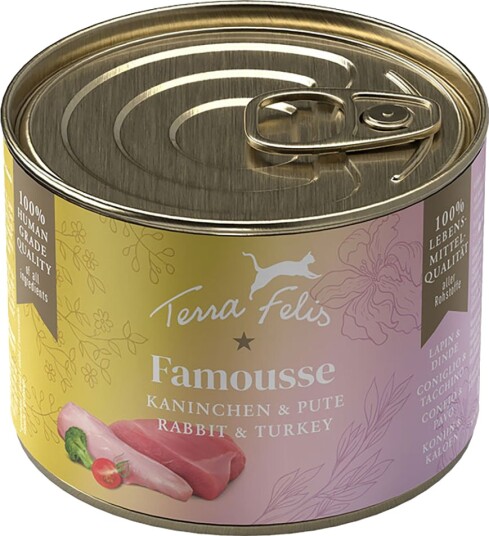Terra Felis Våtfôr Famousse Kanin & Kalkun 12 X 200 G