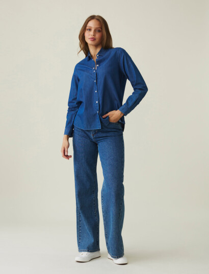 Lexington Clothing Sanna Denim Shirt   Blue   L
