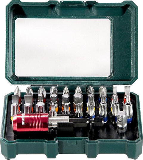 Metabo 32 Deler Bitssett med Magnetisk Bitsholder Metabo 32 Deler Bitssett med Magnetisk Bitsholder