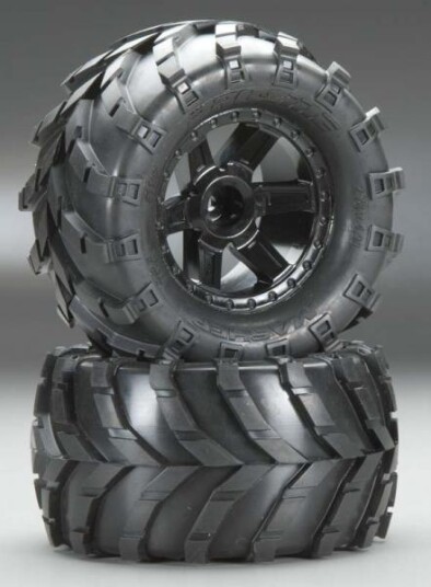 Pro-Line 119212 Masher 2.8" All Terrain Tires Mntd Black Whls
