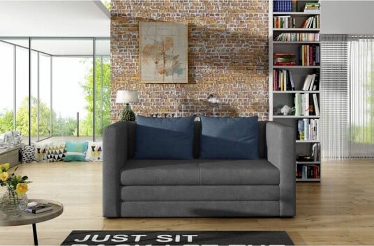 Sofa Eltap Neva 132x70x62 cm Soro 93 Soro 76 Grå Blå