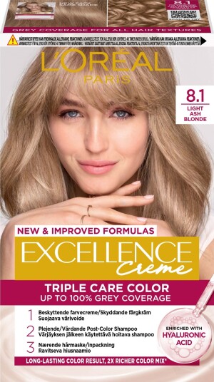 L'Oréal Paris Excellence Crème 8.1 Light Ash Blonde