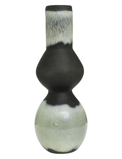 Jakobsdals Vase Ombre Patterned BLACK H13CM
