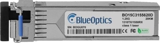 Kompatibel Marconi Sfp-Bxu35-20Km Blueoptics Bo15c3155620d Sfp-Transceiver Lc-Simplex 1000Base-Bx-U Singlemode Fiber Tx1310nm/Rx1550nm 20Km Ddm 0°C/+70°C Sfp-Bxu35-20Km-Ma-Bo Kompatibel Marconi Sfp-Bxu35-20Km Blueoptics Bo15c3155620d Sfp-Transceiver Lc-Simplex 1000Base-Bx-U Singlemode Fiber Tx1310nm/Rx1550nm 20Km Ddm 0°C/+70°C Sfp-Bxu35-20Km-Ma-Bo