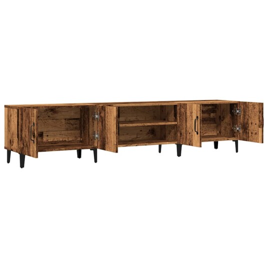 TV benk gammelt tre 180x31,5x40 cm konstruert tre