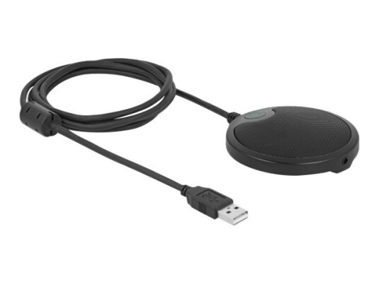 Delock Kondensator Mikrofon med USB Tilkobling - Sort