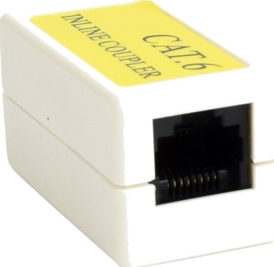 Gembird RJ45 Cat6 Kobler hvit NCA LC6 01