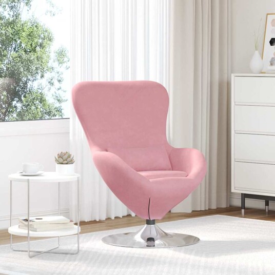 Eggstol Rosa 63 x 73 x 90 cm Fløyel