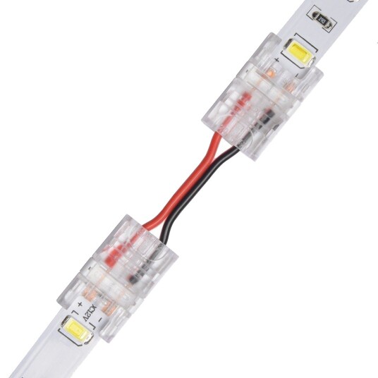 Slim Samler med ledning til LED stripe 10mm enkeltfarget IP20 5V 24V