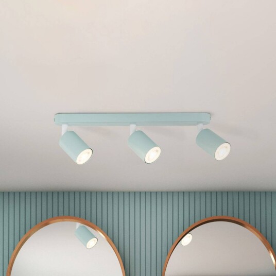 TK Lighting Livia downlight mintgrønn 52 cm 3 lyskilder metall GU10