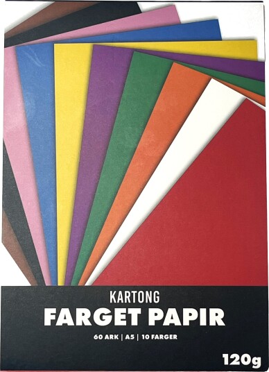 Tegneblokk ARK A5 10 farger 120g