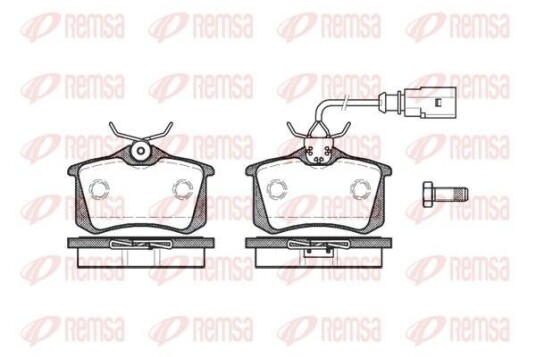 Bremseklosser REMSA 0263.51 Bremseklosser REMSA 0263.51