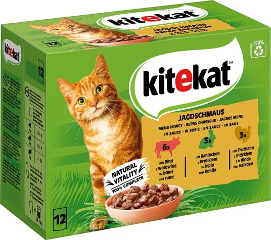 Kitekat Våtfôr Porsjonsposer Jagdschmaus In Sauce 48 X 85 G Kitekat Våtfôr Porsjonsposer Jagdschmaus In Sauce 48 X 85 G