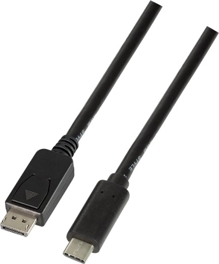 Logilink Ua0336, 3 M, Usb Type-C, Displayport, Hankjønn, Hankjønn, Rett