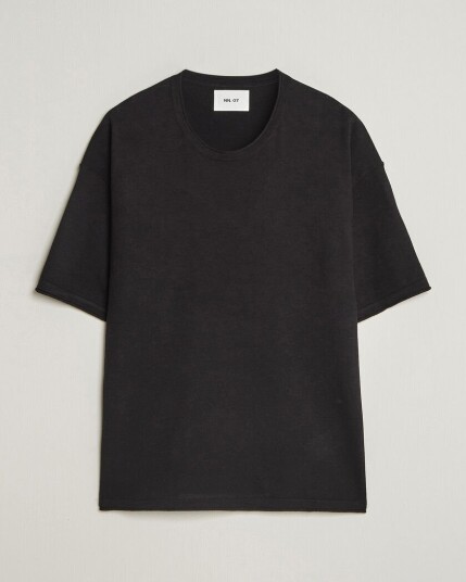 NN07 Ryan Cotton/Linen T Shirt Black NN07 Ryan Cotton/Linen T Shirt Black