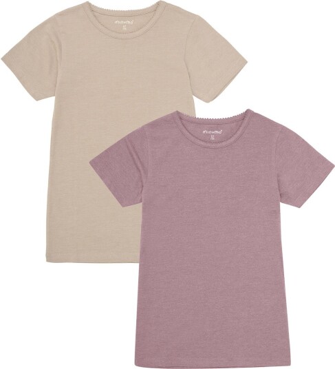 Minymo Basic 33 -T-Shirt Ss (2-Pack) - Multi/patterned - 146 Minymo Basic 33 -T-Shirt Ss (2-Pack) - Multi/patterned - 146