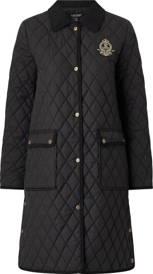Lauren Ralph Lauren Kåpe Cotton Hand Rcycl crested 3/4 Quilt Svart
