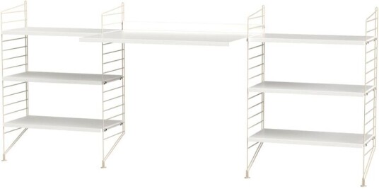 String kontor hvit & beige Kombinasjon D