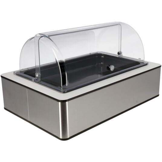 VEGA Buffetsystem komplett Fundale hvit 6,5 cm melamin svart GN 1/1; Størrelse GN 1/1, 63x42.5x27.4 cm (LxBxH); Hvit/Transparent; Rektangulær
