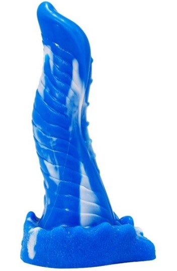 Dildo Lizard Blue-White 23 cm