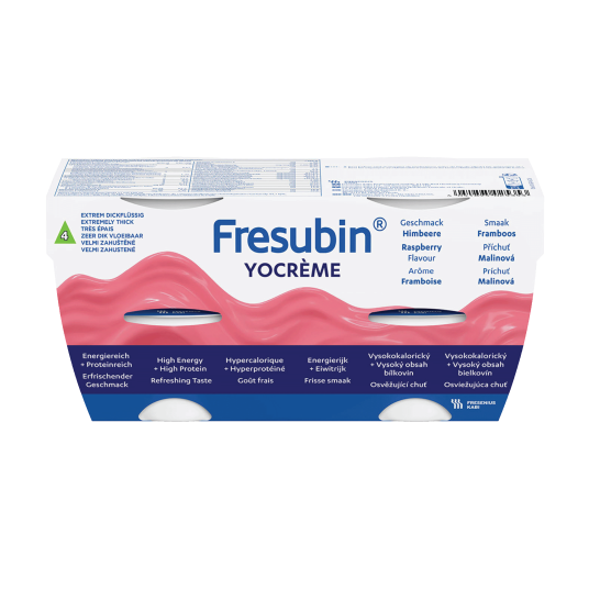Fresubin YoCrème Næringskrem Bringebær 4x125 ml Fresubin YoCrème Næringskrem Bringebær 4x125 ml
