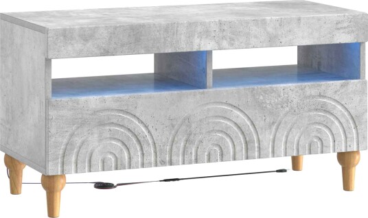 vidaXL LED TV skap Betonggrå Konstruert tre