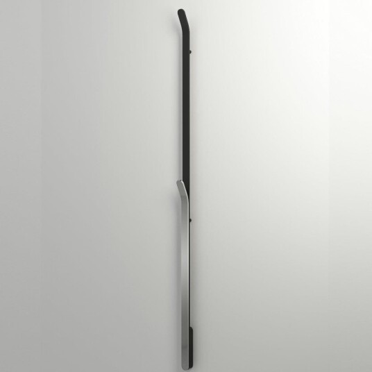 INR Iconic Nordic Rooms Bow Håndkletørker H170 Svart Matt Børstet Krom INR Iconic Nordic Rooms Bow Håndkletørker H170 Svart Matt Børstet Krom