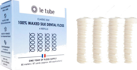 Tanntråd Økologisk Grown Le Tube Classic Silk 4 x 20 mtr.