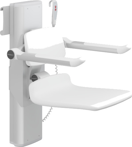 Pressalit Care Plus dusjsete 450 elektrisk hvit