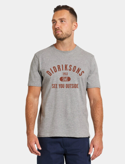 Didriksons Harald Usx T-Sh Col - Grey - S Didriksons Harald Usx T-Sh Col - Grey - S