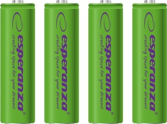 Esperanza Batteri 4 X Aa-Type Nimh 2000 Mah Grønn EZA104G Esperanza Batteri 4 X Aa-Type Nimh 2000 Mah Grønn EZA104G
