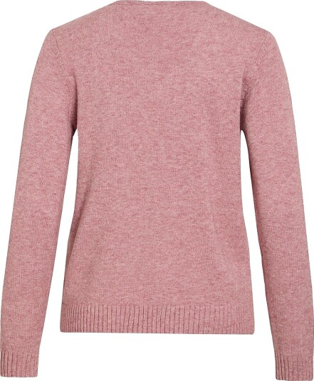 Vila Genser viRil V neck Knit Top Rosa