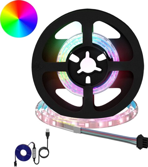 vidaXL LED Stripe 12 stk. Svart og gjennomsiktig Kobber og plast