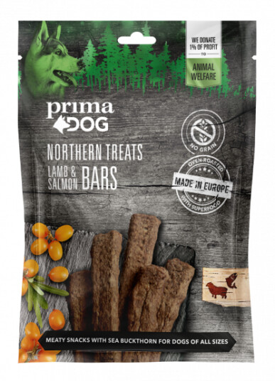 Prima Dog Hundegodbiter Lam & Laks Snacks 80g