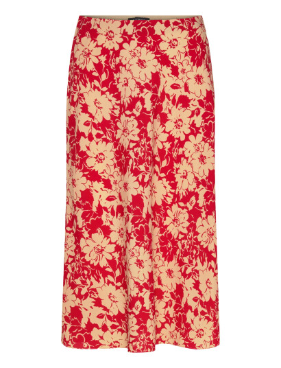 Lauren Ralph Lauren Poly Cdc 79 Wvn Skirt   Red   42