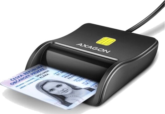 Axagon Cre Sm3n Reader Smart Card Usb 1.3M Cable