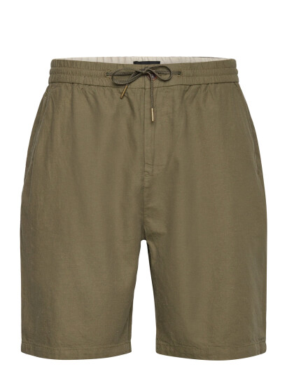 Scotch & Soda Seasonal Core - Fave Cotton Linen Relaxed Fit Bermuda - Green - 28 Scotch & Soda Seasonal Core - Fave Cotton Linen Relaxed Fit Bermuda - Green - 28