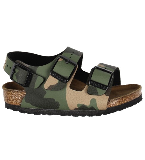 Birkenstock Sandaler Milano Kinder Desert Jord/Camo Khaki 25 Sandals Brun Grønn