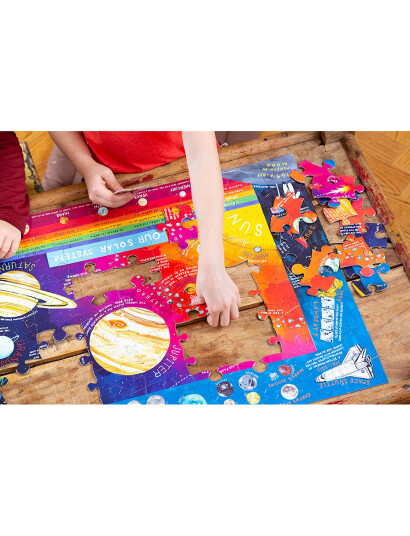 Eeboo Solar System 100 Pc Puzzle - Multi/patterned - ONE SIZE Eeboo Solar System 100 Pc Puzzle - Multi/patterned - ONE SIZE