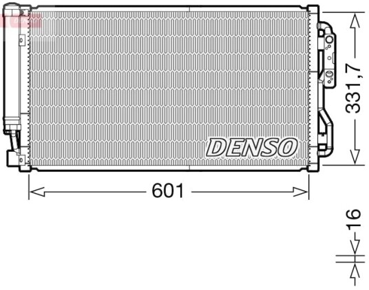 Kondensator, klimaanlegg DENSO DCN05105