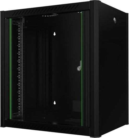 Lanview By Logon Rack Skap 60 X 45 Pro Veggmonterbar Svart Ral 9005 12U 19"
