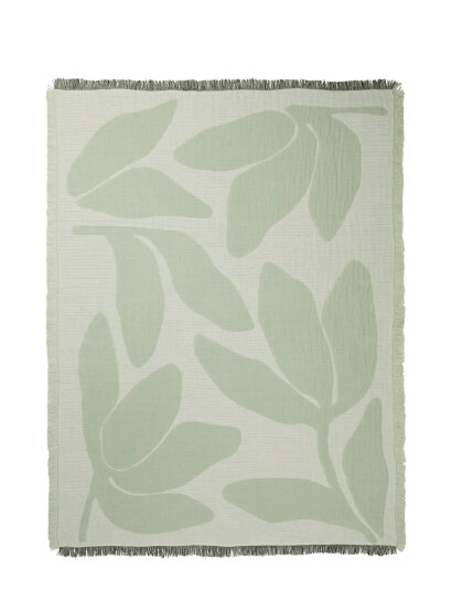 Broste Copenhagen Herbert Throw Green L 180CM Broste Copenhagen Herbert Throw Green L 180CM