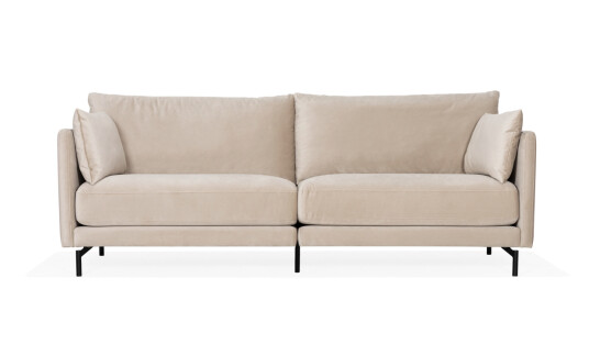 Soffadirekt LINDE 3 seters sofa Velvet Greige