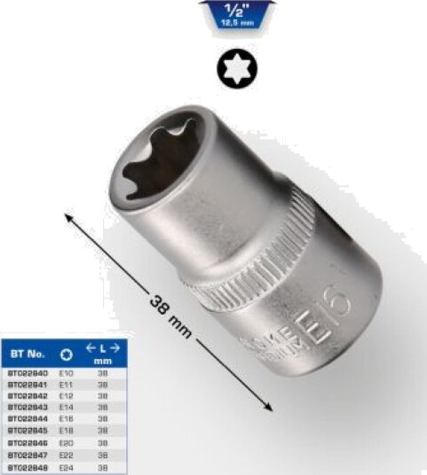 Ks Tools Werkzeug-Maschinen Gmbh 1/2" Torx E-Sokkel, E11 (Bt022841)