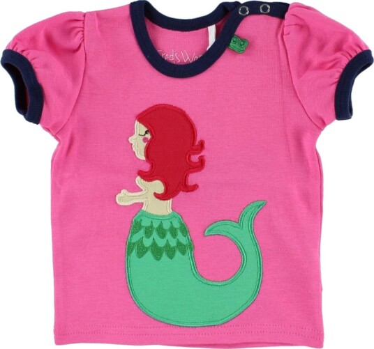 Freds World T skjorte   Rosa m. Havfrue   Freds World   62   T skjorte